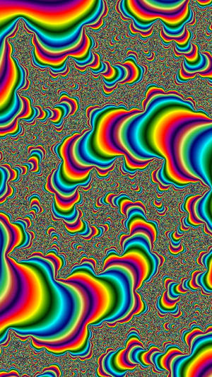 Crazy Psychedelic Waves Wallpaper