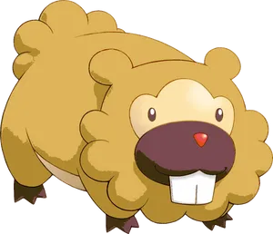 Cream-brown Bidoof Wallpaper