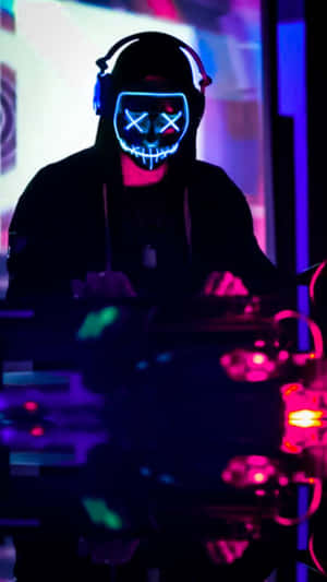 Create Your Own Neon Mask Wallpaper