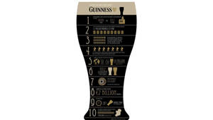 Creative Irish Dry Stout Guinness Infographic Wallpaper