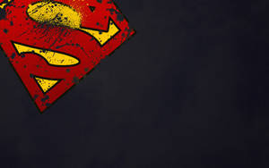 Creative Superman Logo At The Corner Wallpaper