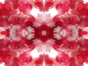 Crimson Tie Dye In White Fabric Wallpaper