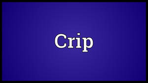 Crip Minimalist White Lettering Wallpaper