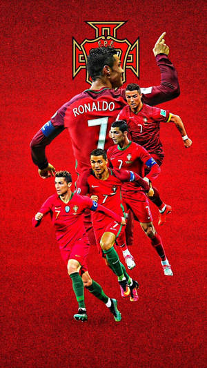 Cristiano Ronaldo Cool Player Stance Graphic Art Wallpaper