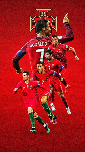 Cristiano Ronaldo Cool Player Stance Graphic Art Wallpaper