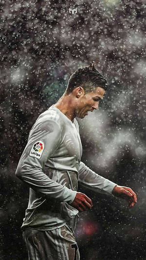 Cristiano Ronaldo Portugal Raining La Liga Wallpaper