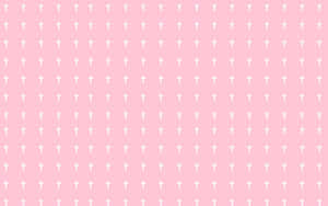 Cross Aesthetic Computer Light Pink Wallpaper