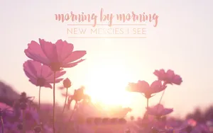 Crosscards Computer Aesthetic Morning Quote Wallpaper