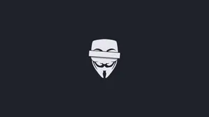 Crossed Out Guy Fawkes Hacker Logo Wallpaper