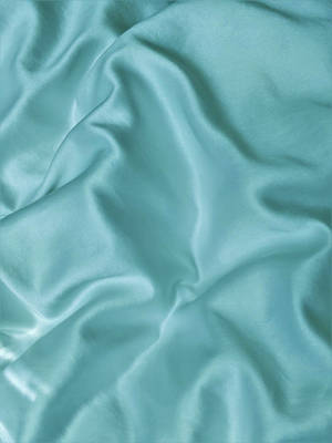 Crumpled Cyan Silk Wallpaper