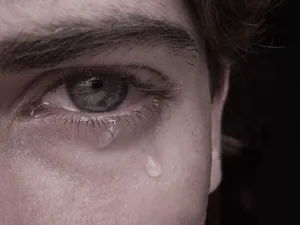 Crying Sad Boy In Tears Wallpaper