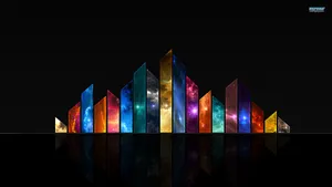 Crystal Colorful Galaxy Wallpaper