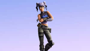 Crystal Skin Posing Fortnite Wallpaper