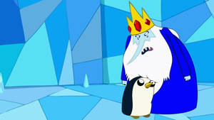 Cuddling Gunter Adventure Time Wallpaper