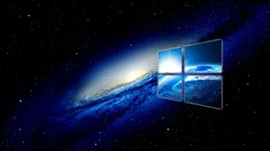 Custom Windows Desktop Created With Stylish Visual Effects Wallpaper