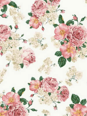 Cute Aesthetic Ipad Painted Flowers Wallpaper
