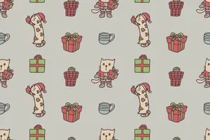 Cute Aesthetic Pc Christmas Themed Wallpaper