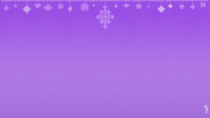 Cute Aesthetic Pc Purple Snowflakes Wallpaper