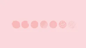 Cute Aesthetic Pink Circles Wallpaper