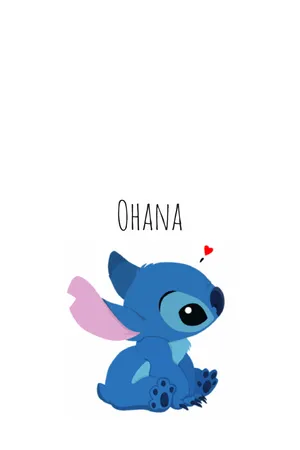 Cute Aesthetic Stitch Ohana Red Heart Wallpaper