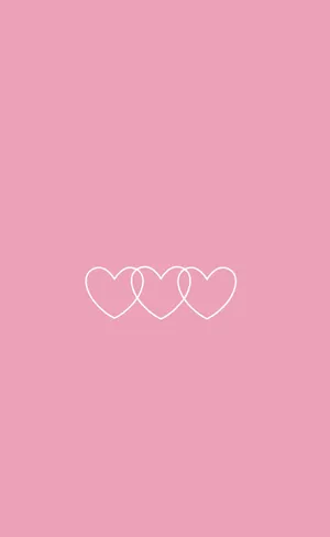 Cute And Pink Little Heart Patterns Wallpaper