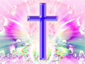 Cute And Stylish Cross For The Modern Girly Girl Wallpaper