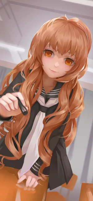 Cute Anime Girl Taiga Aisaka Wallpaper