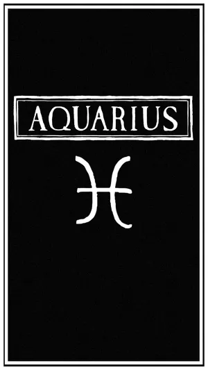 Cute Aquarius Symbol Wallpaper