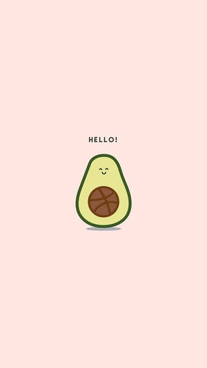 Cute Avocado Basketball Seed Wallpaper