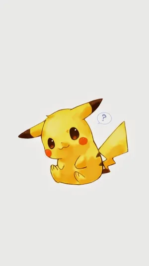 Cute Baby Pikachu Sitting Wallpaper