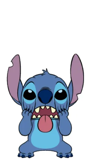 Cute Baby Stitch Enjoying Some Summer Fun Wallpaper