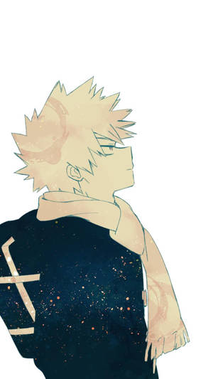 Cute Bakugo Stars Shirt Wallpaper