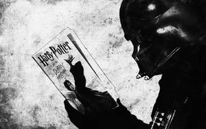 Cute Black And White Darth Vader Wallpaper