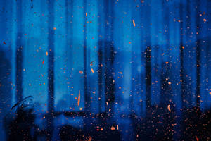 Cute Blue Aesthetic Window Shadow Wallpaper