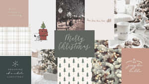 Cute Christmas Laptop Tiles Wallpaper