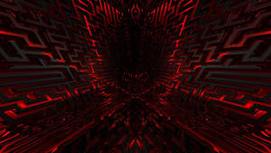 Cute Dark Red 3d Labyrinth Wallpaper