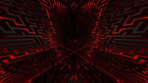 Cute Dark Red 3d Labyrinth Wallpaper
