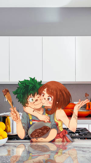 Cute Deku And Uraraka Wallpaper