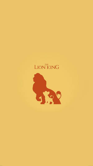 Cute Disney Mufasa And Simba Wallpaper