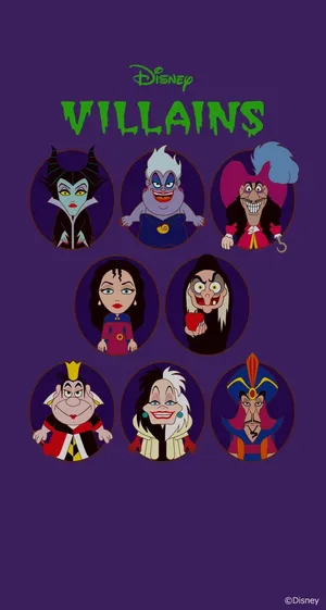 Cute Disney Villains Wallpaper