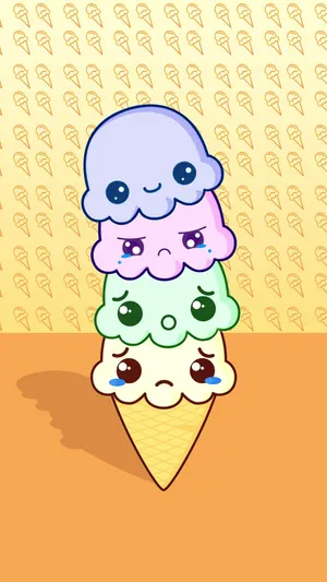 Cute Food Iphone Screen Theme Wallpaper
