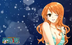 Cute Girl Nami One Piece Wallpaper