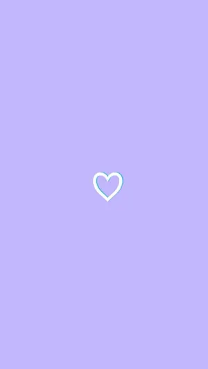 Cute Heart Pastel Purple Tumblr Wallpaper