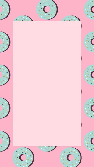 Cute Instagram Donut Background Wallpaper