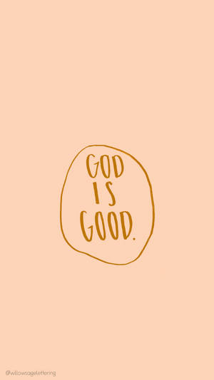 Cute Jesus God Is Good Wallpaper