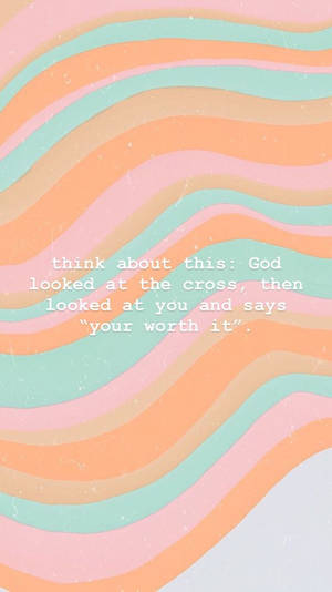 Cute Jesus Worth It Wallpaper