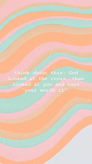 Cute Jesus Worth It Wallpaper