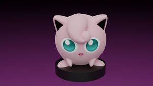 Cute Jigglypuff Ready To Fake Sing You To Sleep Wallpaper