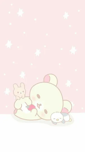 Cute Kawaii Rilakkuma Sleeping Wallpaper