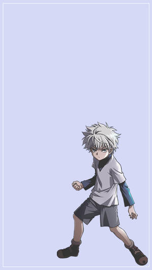 Cute Killua Pastel Purple Wallpaper